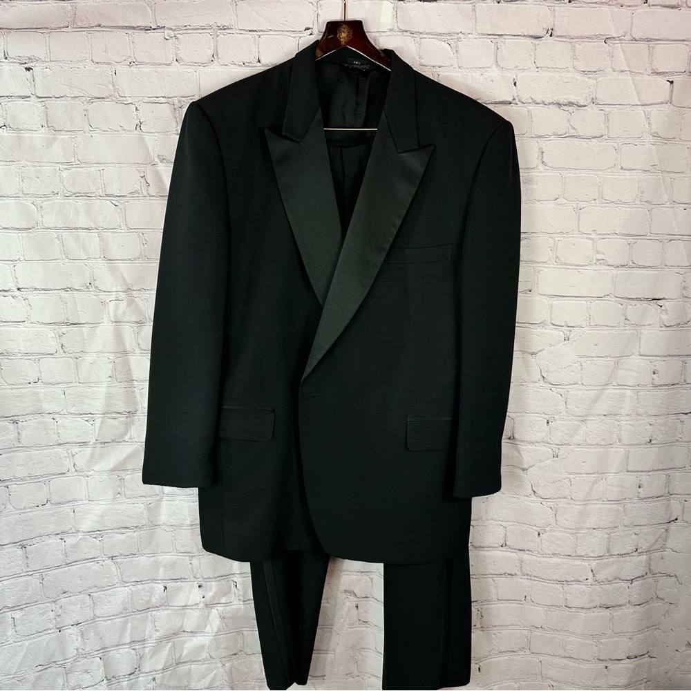 F.W.I. formal wear international Black Tuxedo cosplay costume formal wedding